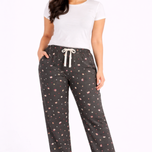Antra Melange Womens Printed Polycotton 120 GSM Lounge Pant